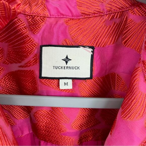 Tuckernuck Red Fil Coupe Floral Palmerston Dress in red Size M - Picture 4 of 12